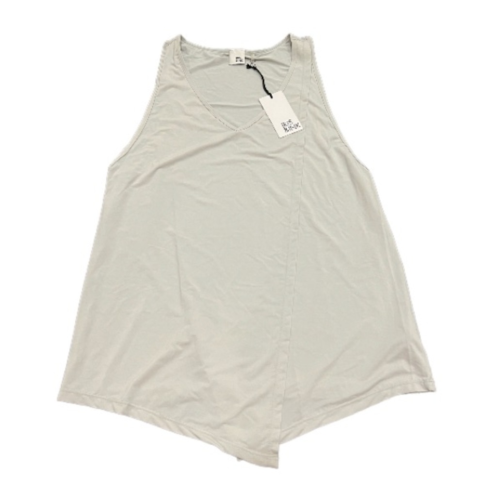 Iris & Ink pale bluish grey silky tank BNWT